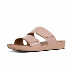 FitFlop Carin Patent slides Beechwood