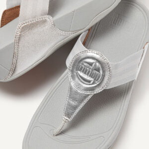 FitFlop Walkstar Silver Toe post sandal