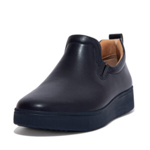 FitFlop Rally Leather Slip On Mid Navy