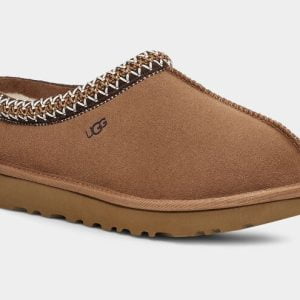UGG Men’s Tasman Chestnut Leather and wool slippers