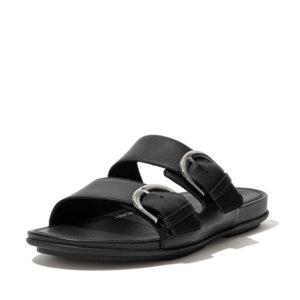 FitFlop Gracie leather Slides All Black