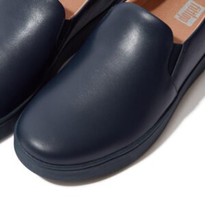 FitFlop Leather Rally Skate Slip On Midnight Navy sneakers