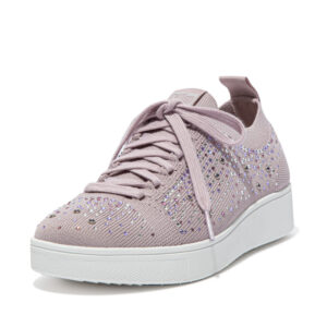 FitFlop Rally Ombre Crystal Knit Soft Lilac sneakers